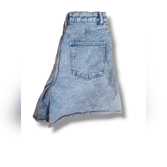 Zara High Waist Jean Mom Shorts Cutoffs Womens Size 6 - Picture 3 of 11